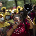 Immigration advocates rally to urge to urge Congress to pass permanent protections for Deferred Action for Childhood Arrivals recipients and create a pathway to citizenship, near the U.S. Capitol on June 15, 2022, in Washington, D.C.