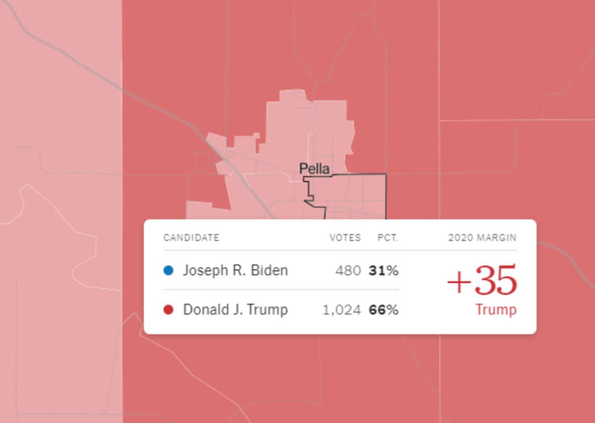 Résultats des élections de 2020 à Pella, Iowa.  La ville a rejeté une interdiction de livre concernant le livre Gender Queer.